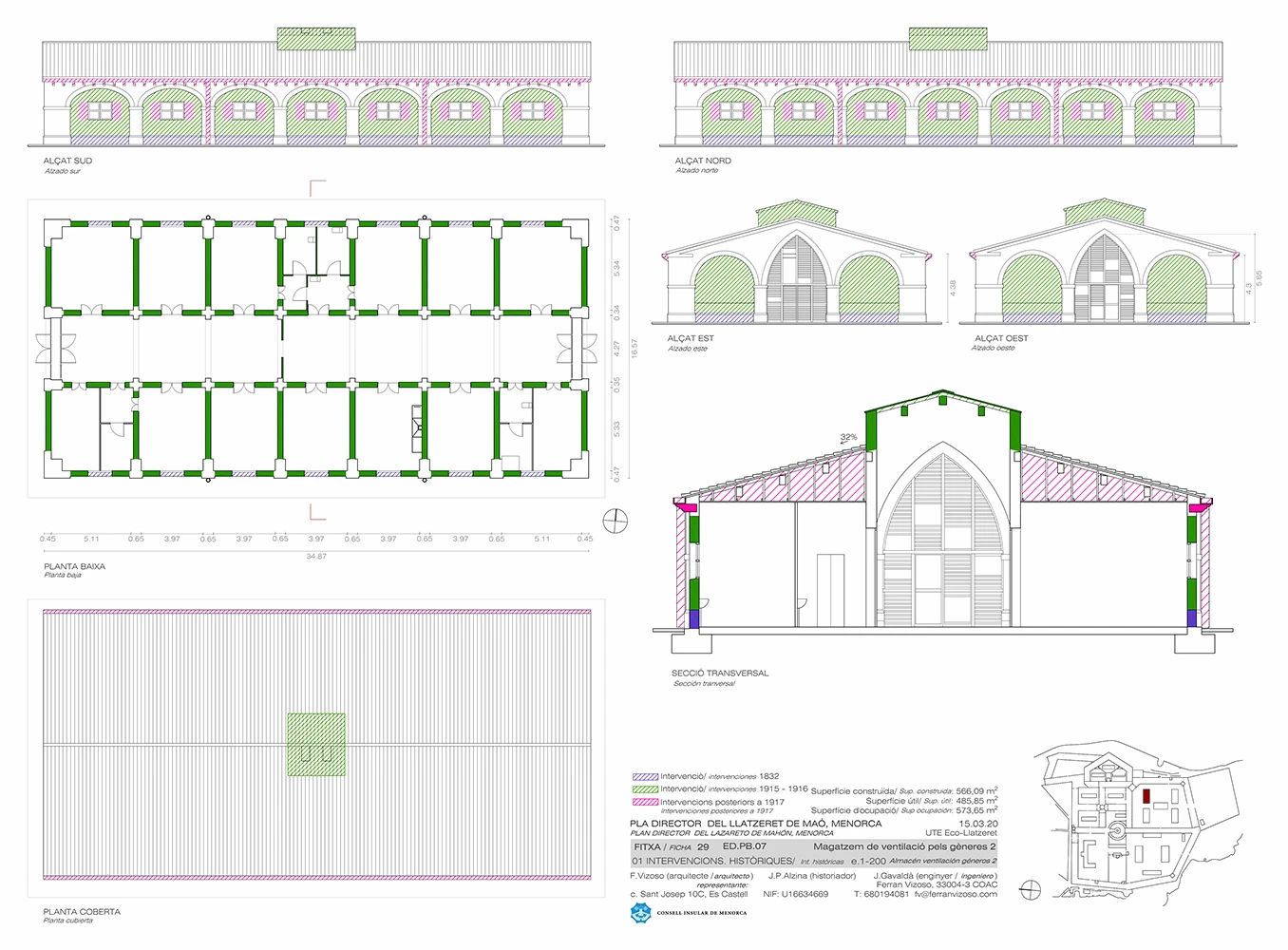 Pla director del Llatzeret Maó