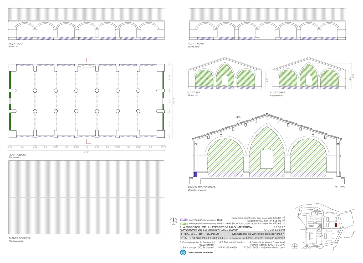 Pla director del Llatzeret Maó